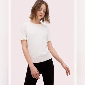 Kate Spade Ruffle Sleeve Sweater